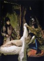 Louis d'Orleans mostrando a su amante el romántico Eugene Delacroix desnudo